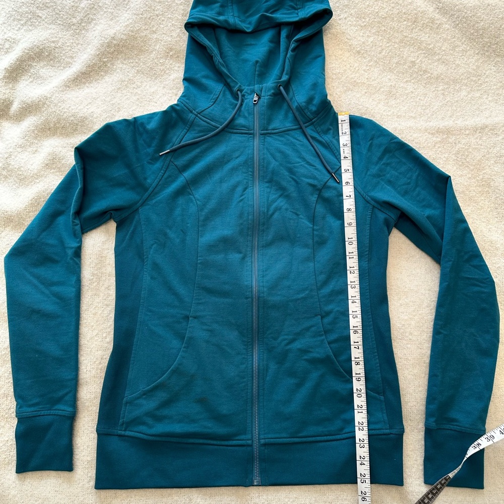 CRZ YOGA Teal Zip-Up Hoodie - Picture 7 of 7
